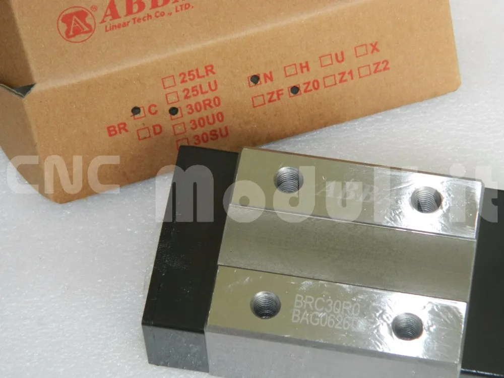 Original Taiwan Linear Rail Guide BRR30 BR30 ABBA Block BRH30 BRC30AO BRC30RO Bearing BRC30SU BRC30UO Square Flange CNC Modulkit