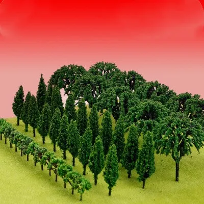 Tiny tree model building model railway landscape green tree model train