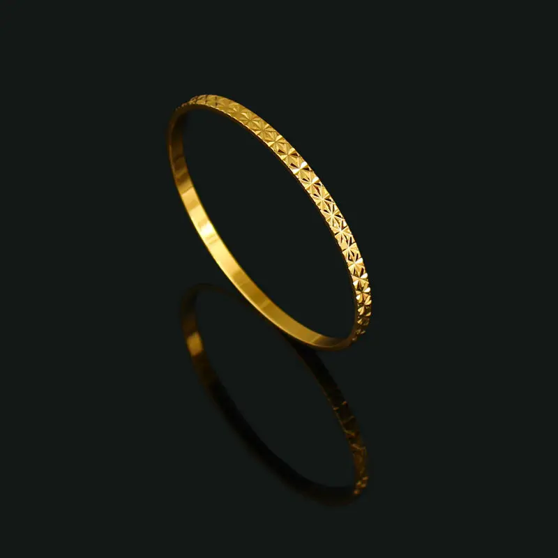 Dubai Gold Bangle Women/Men Gold Color Ethiopian Bangle Bracelet Jewelry African/ Arab/Ethiopian Bangles