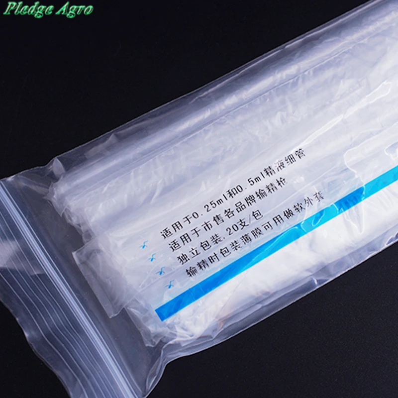 40pcs Artificial Insemination Gun Catheter Sleeve Casing Disposable Cattle Cow Bovine Veterinaria Veteriner Veterinary Equipment