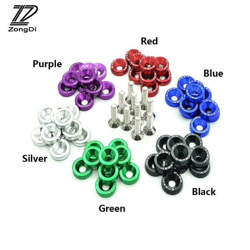 ZD 10X Car modified screw gaskets six colors For Citroen c4 c5 Opel astra h j Mini cooper gsm pir alarm Kia rio ceed Accessories