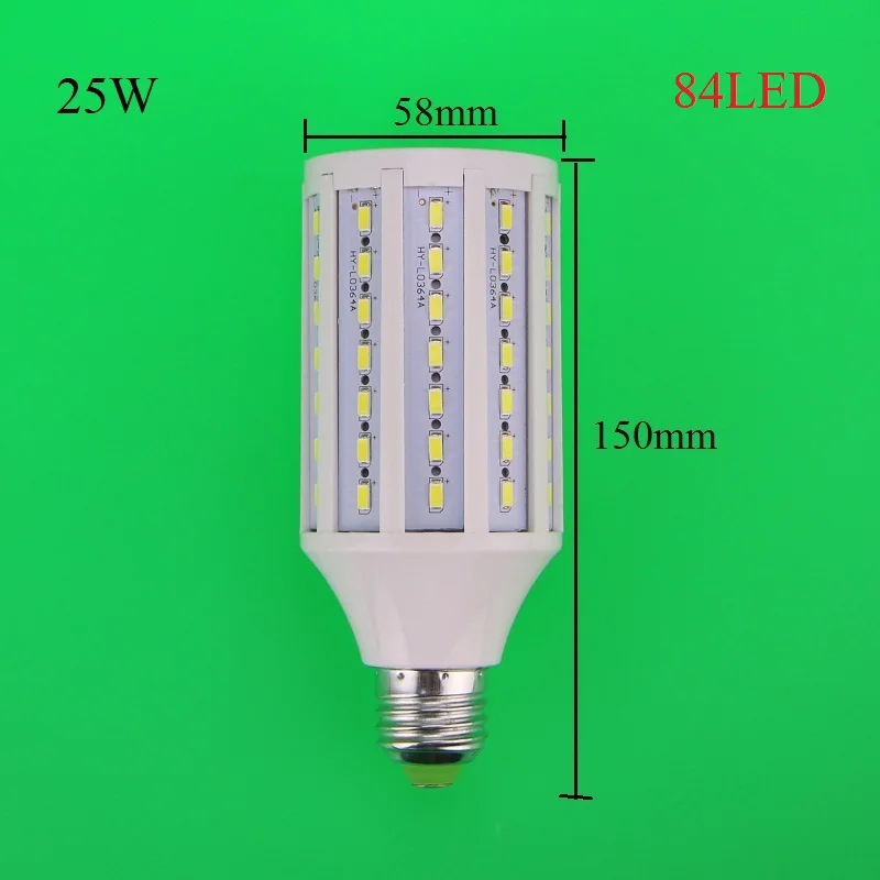 Hot sale Lampada 10Pcs 12W 15W 20W 25W 30W 40W 50W AC110V/ 220V LED Corn Lamp 5630 E27 B22 E14 5730 SMD Corn bulb Free shipping