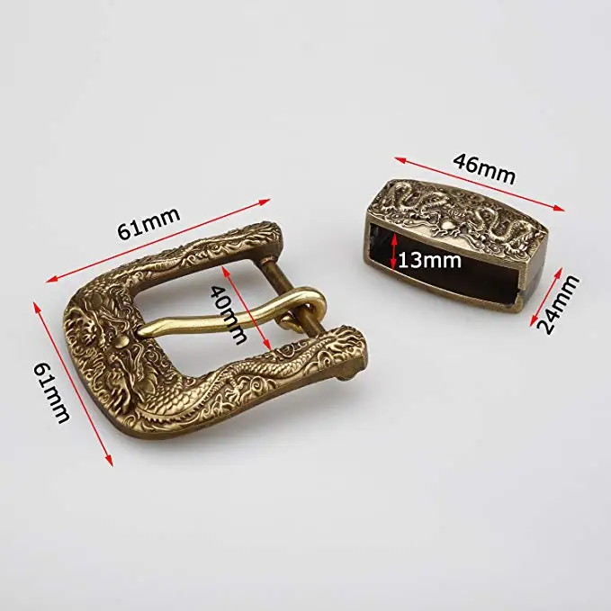 Solid Brass Belt Buckle Suitable3.8-40CM Wideth Belt Fashion Belt Head Jeans DIY Belt Leather Craft  accessories