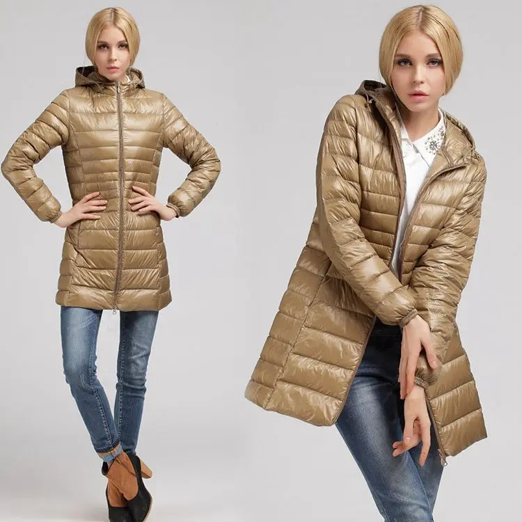 NewBang 7XL 8XL Plus Long Down Jacket Women Winter Ultra Light Down Jacket Women With Hooded Down Coat Female Big Size Coats