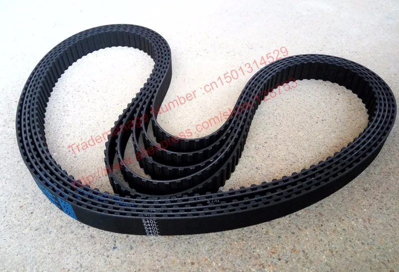Correa De Transmisión De Goma - Longitud 300L (80 Dientes), 25 Mm, Dentada, Para Motores, Resistente Y Flexible