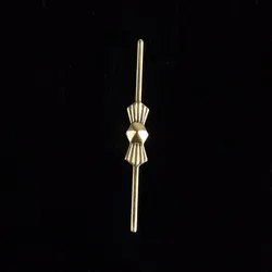 Top Quality 1000pcs 33mm Gold Copper Butterfly Buckle/ Tie Clips Glass Lamp Parts & Octagonals Connector Metal Bowtie Butterfly