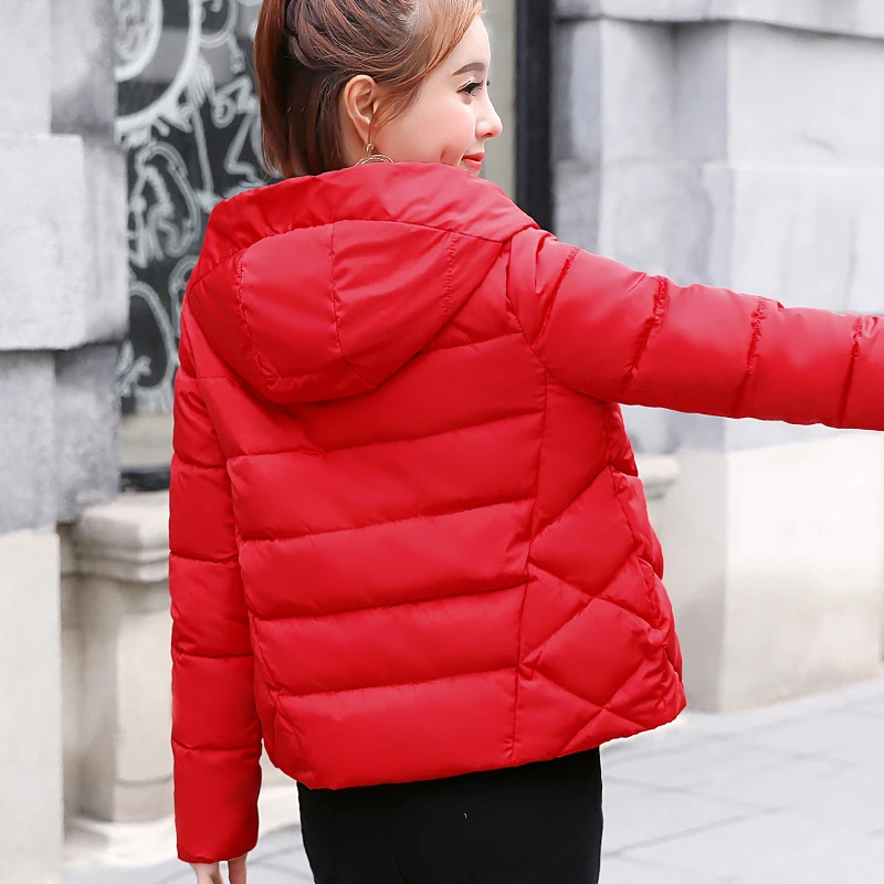 hooded winter coat women clothing new Korean self-cultivation cotton Parka large size jacket Slim Casual Zipper Parkas Mujer