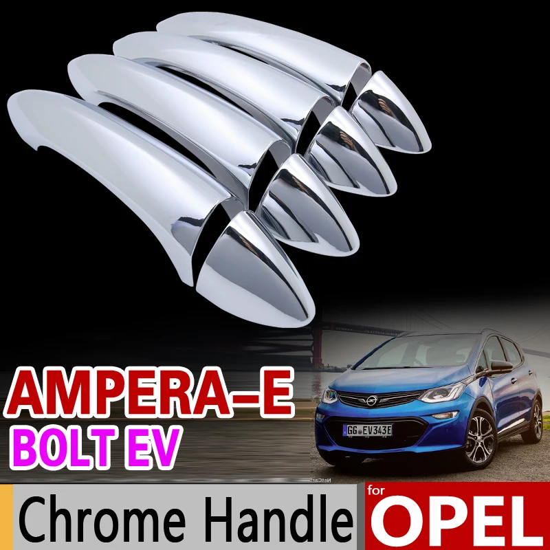 for Opel Ampera-E for Chevrolet Bolt EV 2017 2018 Luxurious Chrome Handle Cover Trim Set Car Accessories Car Styling Ampera E