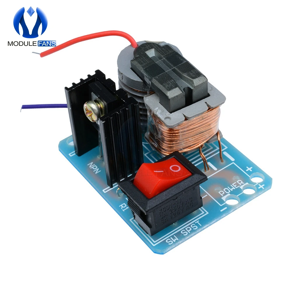 15KV High Frequency DC High Voltage Arc Ignition Generator Inverter Boost Step Up 18650 DIY Kit U Core Transformer Suite 3.7V image 2