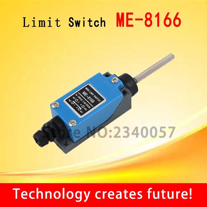 ME-8166 Limit Switch TZ-8166 Rotary Plastic Roller Arm Limit Switch ME8166 Open and close Spring Stick Rod Enclosed Limit Switch