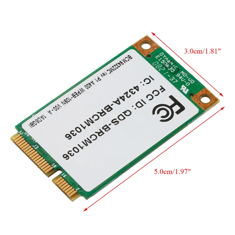 Mini Dual Band BCM94322MC Wireless-N WIFI 300M PCI-E Card For HP SPS:487330-001 dropshipping