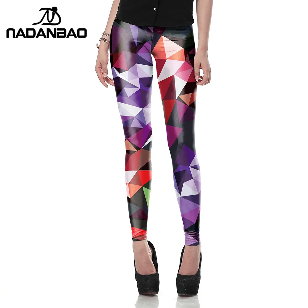 NADANBAO Autumn Legging Black Blue and Purple Objects legins Printed leggins Women leggings Sexy  Women Pants