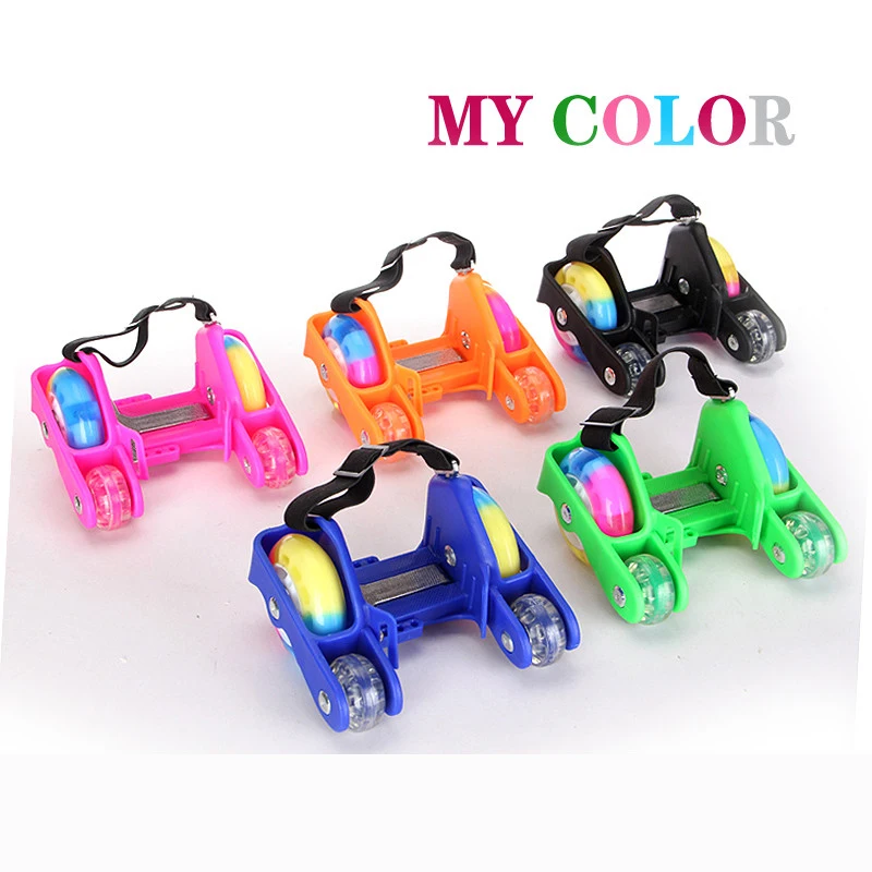 Adult Children LED Flashing Roller Skate Shoes With Hot Wheel Sports Heel Skates Rollers Shoes Inline Skating Good As Seba IA33