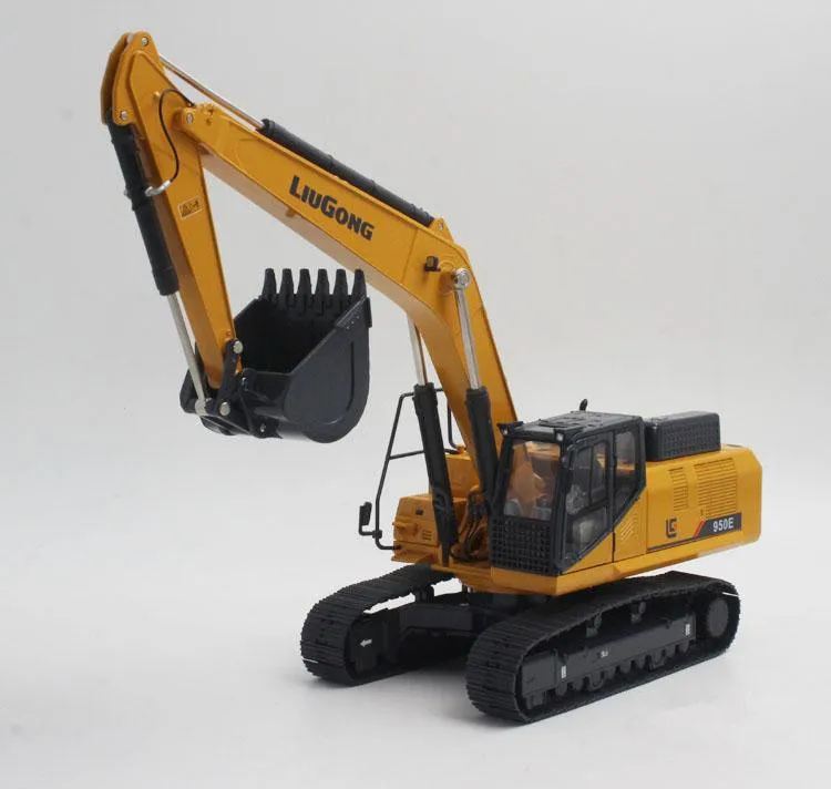 Rare Collectible Diecast Model Toy Gift 1:35 Scale Liugong CLG950E Hydraulic Excavator Engineering Machinery Toy Decoration