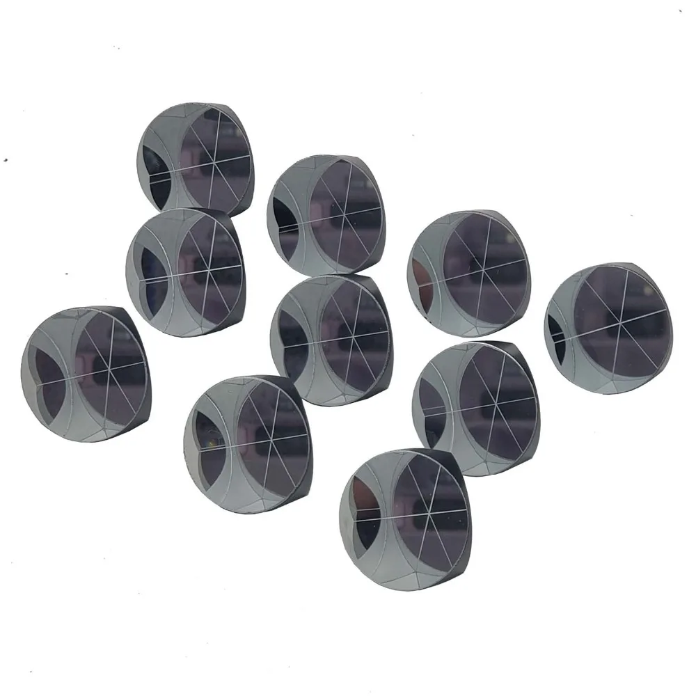 10Pcs เคลือบเงินหรือทองแดงเคลือบ1นิ้วมุม Cube Prism 25.4มม.Trihedral Retroreflector