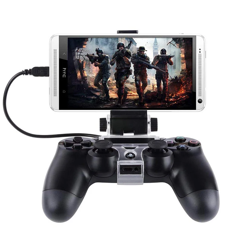 Foldable Controller Holder Stand Bracket 180 Degree Adjustanble Angle Support SmartPhone for Sony PlayStation 4 PS4