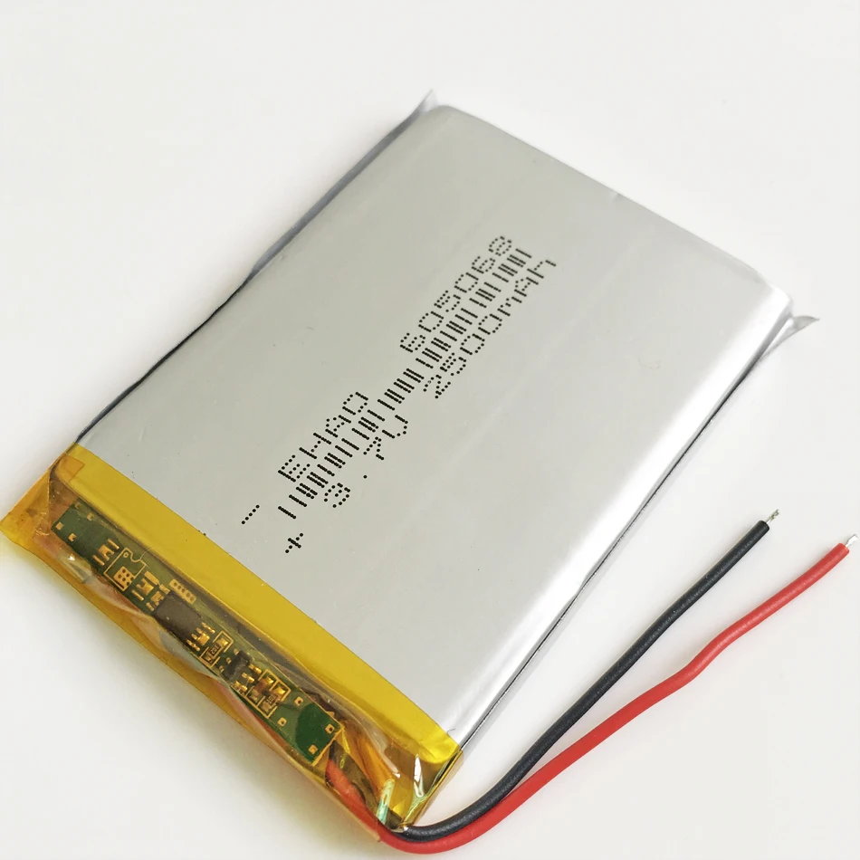 3.7 فولت 2500 مللي أمبير ليثيوم بوليمر لى بو بطارية قابلة للشحن قوة البنك اللوحي دفتر 7 "9 "سادة 605068