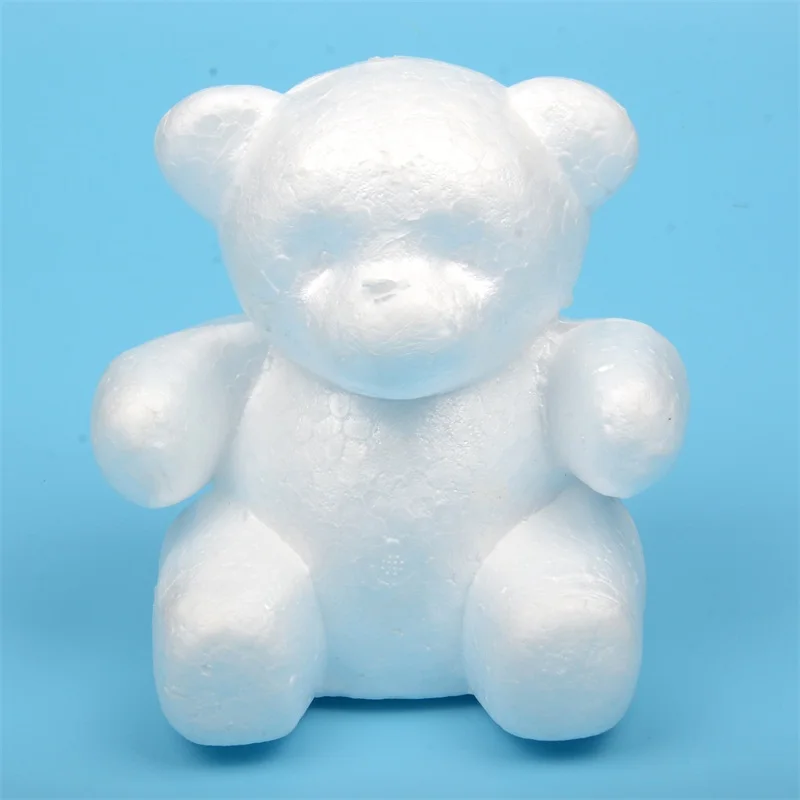 1pcs Modelling Polystyrene Styrofoam Foam bear White Craft Balls For DIY Christmas Party Wedding Decoration Supplies Gifts