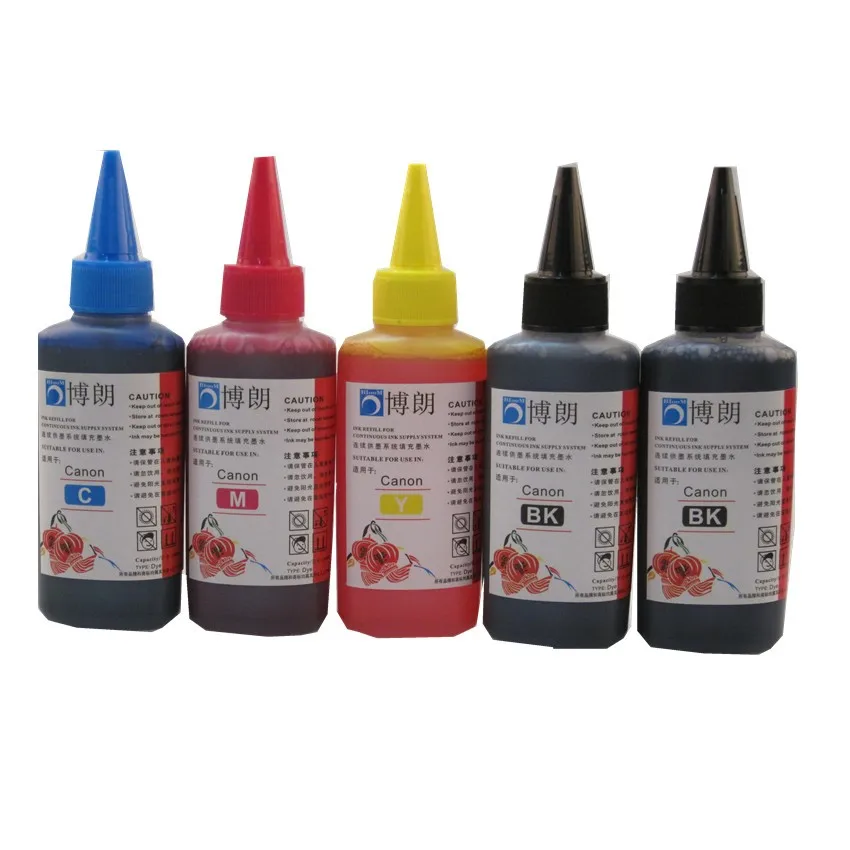 Recarga tinta de tinta para impressora, cartucho, Canon PIXMA, TS6050, TS5050, MG5750, MG6850, MG6851, MG7750, 500ml, PGI-570, 570, 571