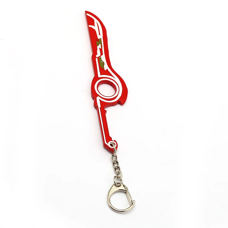 Xenoblade Chronicles Keychain Red Sword MONADO Metal Pendant chaveiro Key Ring bag charm Key Chain portachiavi Game Jewelry