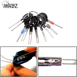 WHDZ-Juego de herramientas de extracción de terminales para coche, Kit de Extractor de Pin de conector de crimpado de cableado eléctrico para coche, herramienta de reparación de enchufe, 11 unids/set