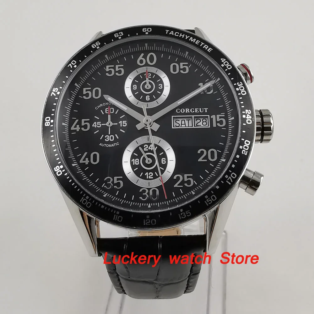 43mm corgeut Calendar and week Multifunction Automatic Watches-CA39