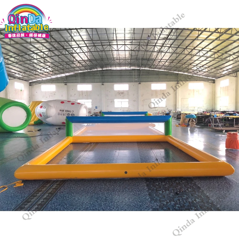 Beach Water Toys 10x5x1.2m Inflatable Water Volleyball Field,0.9mm PVC Inflatable Volleyball Court Floating