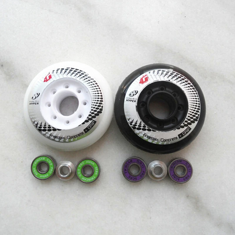 

8 Pieces for SEBA Freedom Concrete GRIP Hyper +G Inline Skates 84A Wheel, Skating Patin RB Powerslide, ILQ-9 ILQ-11