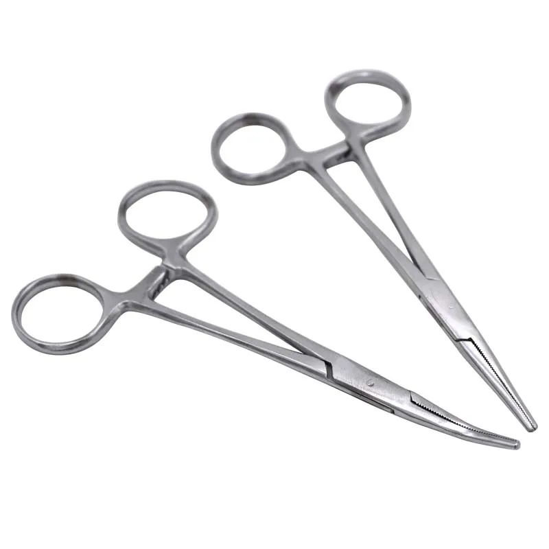 Pinza hemostática de acero inoxidable, kit de herramientas quirúrgicas, pinzas de bloqueo hemostáticas, pinzas de pesca, 1 ud.