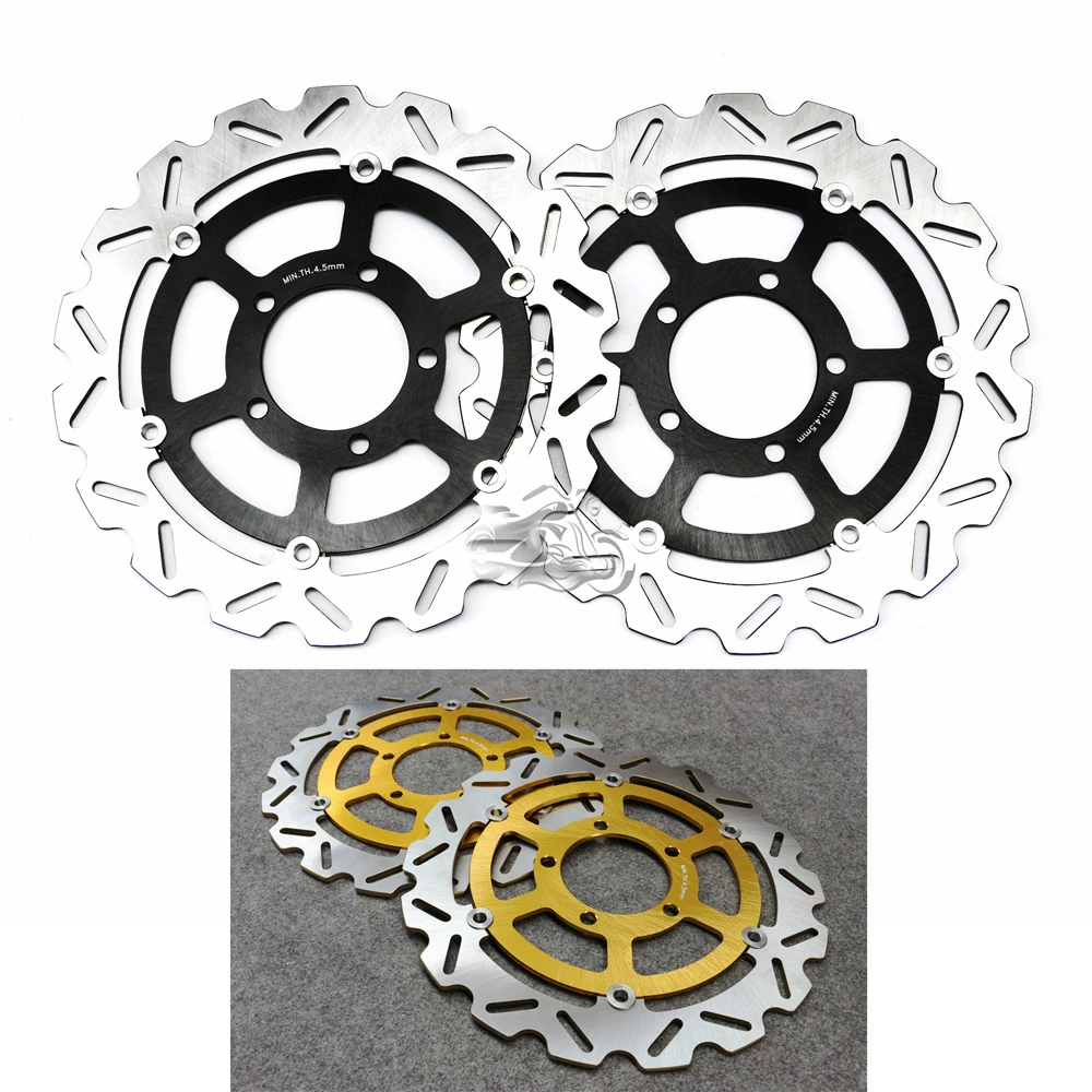 Fit For Kawasaki ZX6R 636cc 2005 - 2014 ZX10R 2008 - 2015 Z800 Z1000 NINJA 650 Motorcycle Floating Front Brake Disc Rotor