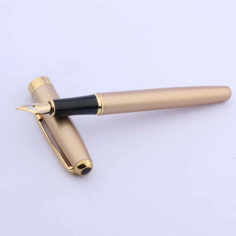 BAOER 388 Bright silver metal Golden Arrows are decorated M Fountain Pen