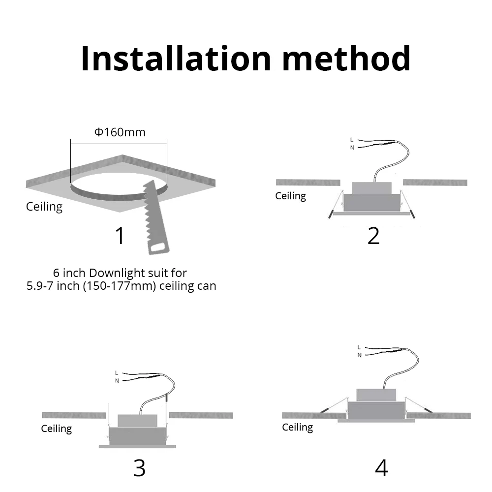 Zemismart 6 Polegada 14w wifi rgbcw led downlight trabalho com luz de teto tuya controle voz por alexa google automação residencial