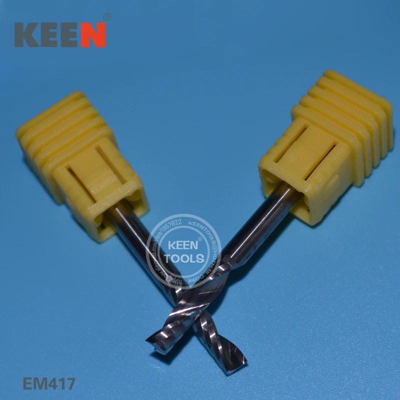 EM4.17mm(H2) Solid Carbide Cutting Tools One Flute Spiral Woodworking Bits Engraving Carving MDF, PVC Board, Acrylic