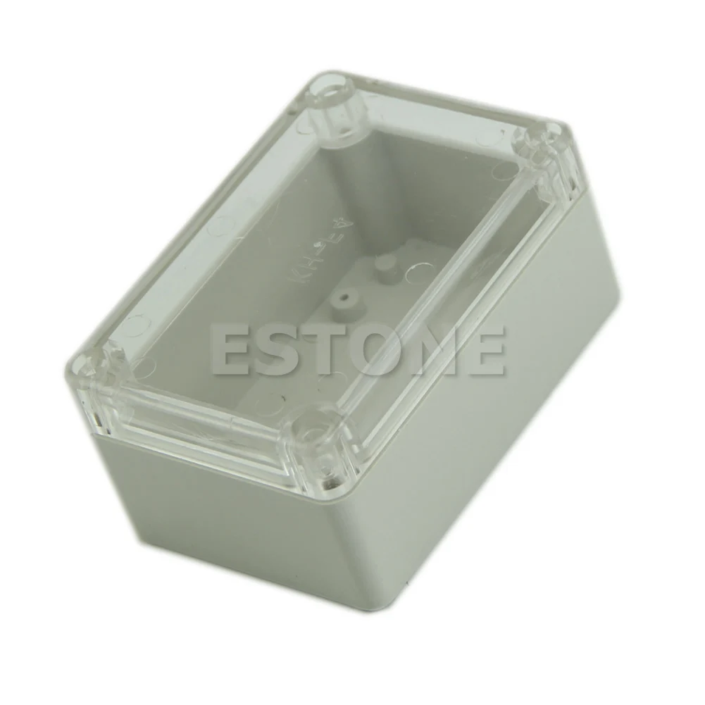 Plastic Waterproof Cover Clear Electronic Project Box Enclosure Case 100x68x50mm