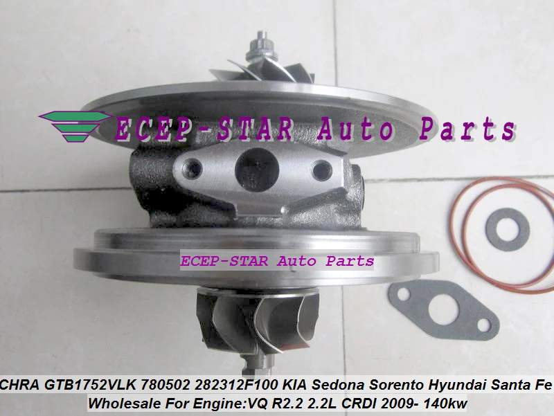 Turbo Cartridge CHRA Core 780502 780502-0001 28231-2F100 780502 5001S 28231 2F100 Sedona Sorento For Hyundai Santa Fe R2.2 2.2L