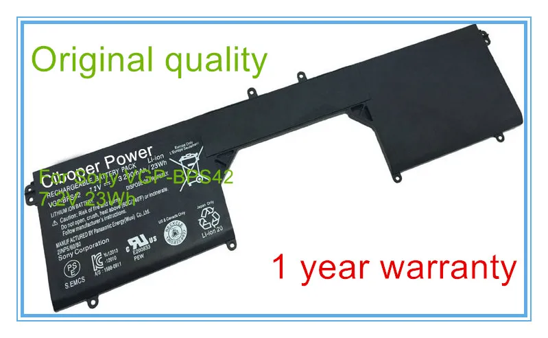 

Free shipping VGP-BPS42 bps42 Original laptop Battery For 11A SVF11N14SCP SVF11N15SCP SVF11N18CW 7.2V 23WH