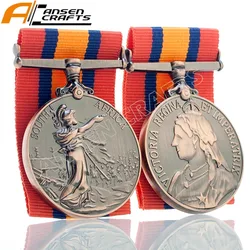 Victoria Queen's South Africa British Military Silver Bronze Medal