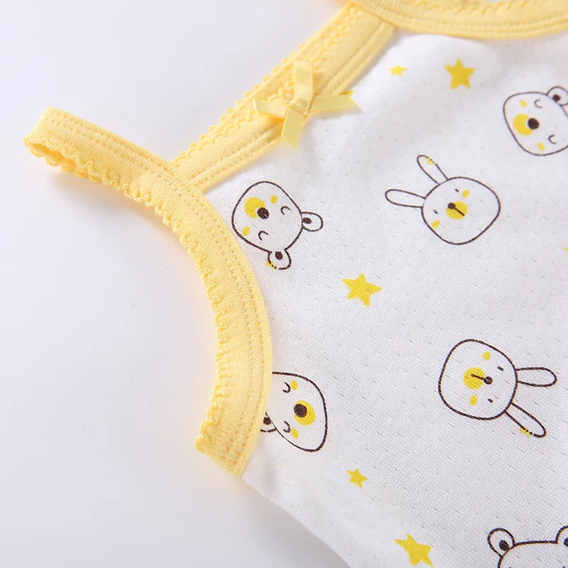 2pcs Baby Summer Clothes Sleeveless Bodysuits Thin Tank Top Jumpsuits Girl Cotton Mesh Pointelle Onesies Infant Clothing