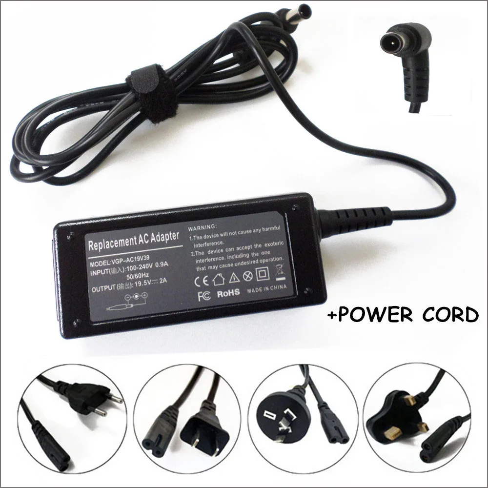 New Laptop 19.5V AC Adapter For Ordenador Portatil Sony VAIO VPCW217JC VPCYA26EC VGP-AC19v39 PCG-31311T PCG-41111T 091204-11