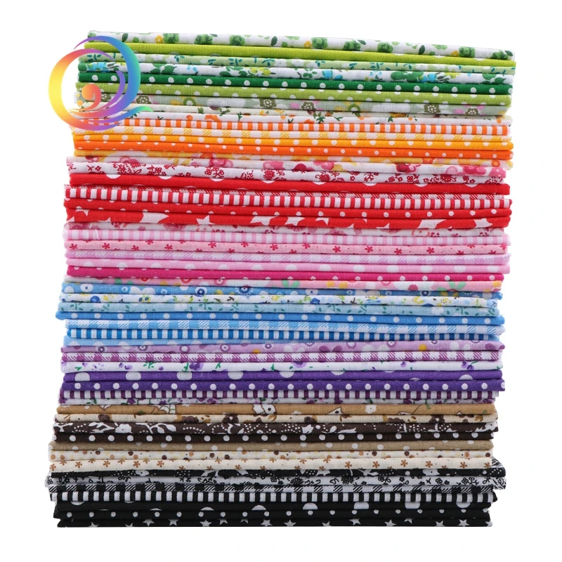 56pcs/lot Thin Cotton Fabric Patchwork For Quilting Sewing Fat Quarters Tissue Cloth Quilt Pattern Needlework Textile 50cm*50cm