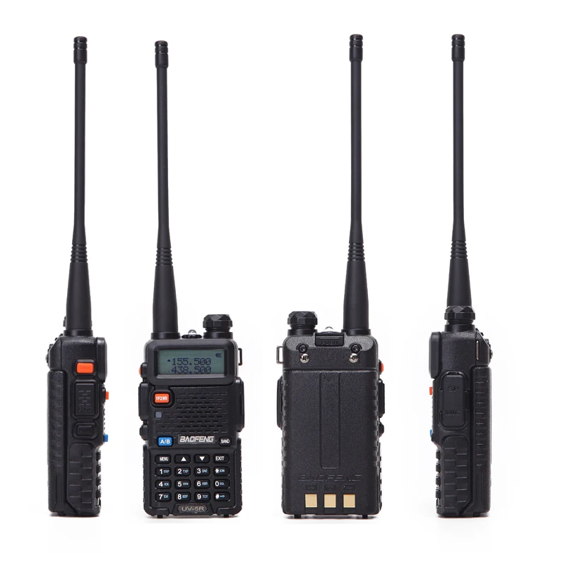 Imagem -02 - Rádio Portátil em Dois Sentidos Walkie Talkie Potência Tripla 8w Watts Vhf Uhf Banda Dupla Uv5r 10 Pcs Baofeng-uv5r