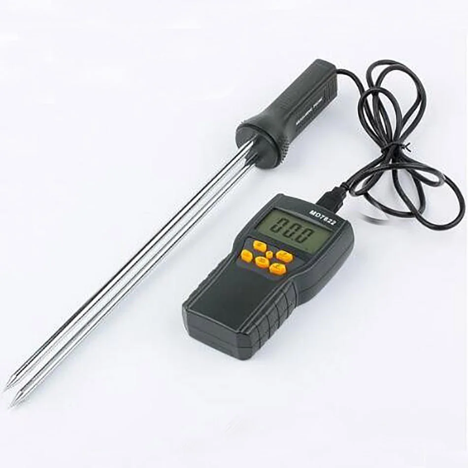 Portable Wheat Corn Rice Moisture Meter Digital Grain Moisture Meter Humidity LCD Display Tester MD7822 Humidity Tester