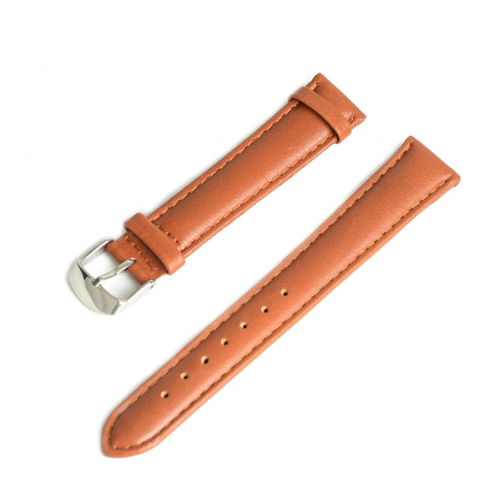 

18mm Durable Leather Replacement Watch Band Strap Watchband Brown with Pin Buckle Hot Brithday Gift