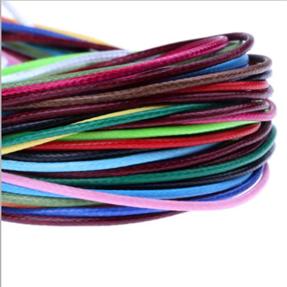 NEW 10 Meters 1/1.5/2/2.5mm Waxed Cotton Cord Waxed Thread Cord String Strap Necklace Rope Bead DIY Jewelry Making for Bracelet