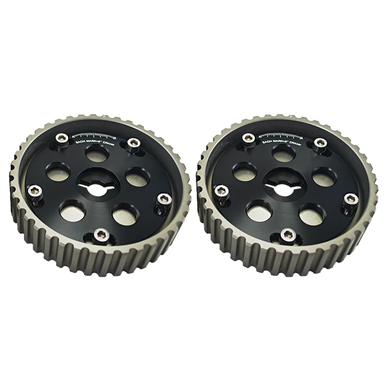 LZONE - (One Pair) Adjustable cam pulley Cam Gears Kit For Suzuki Swift GTI G13B (Blue,Red,Purple,Black) JR6543