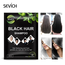 Sevich 5pcs/lot Black Hair Shampoo Grey Hair Removal 5 Minutes White Turn Black Fast Easy Long-lasting Natural