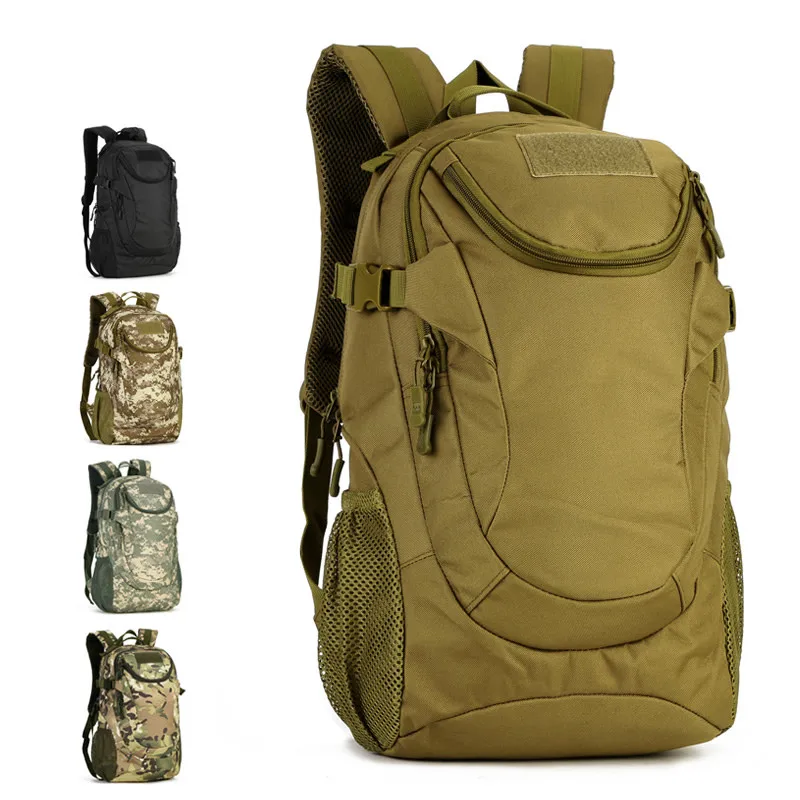 25L Outdoor Sport   Double Shoulder Bag Rucksack Fishing Camping Hiking Travel Student Canvas Waterproof Bagpack