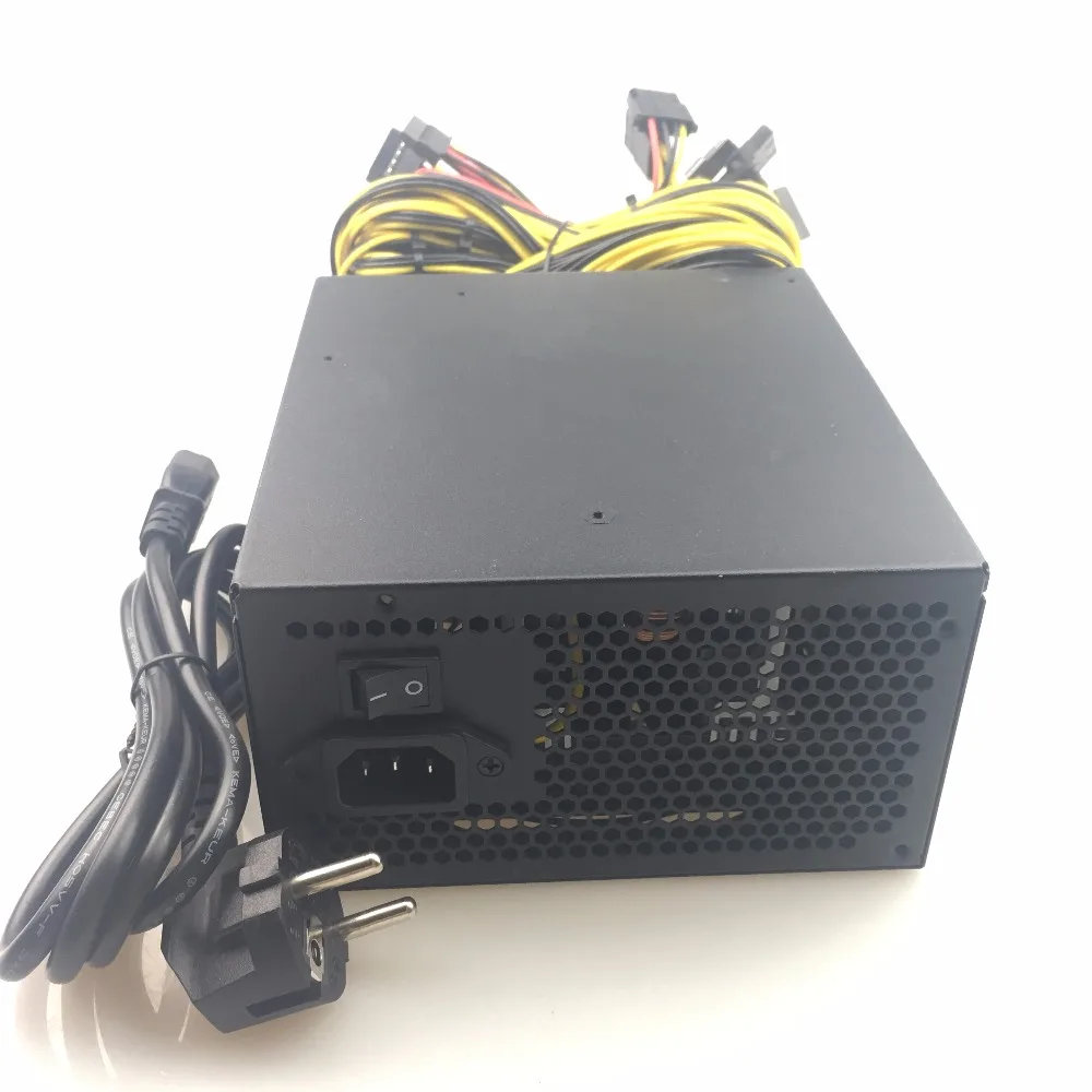 T.F.SKYWINDINTL Mining Machine Power Supply for ETH/BTC 110V NEW Silent PC 1600W RX480 RX470 RX570 RX580 12v 1600w Power Supply