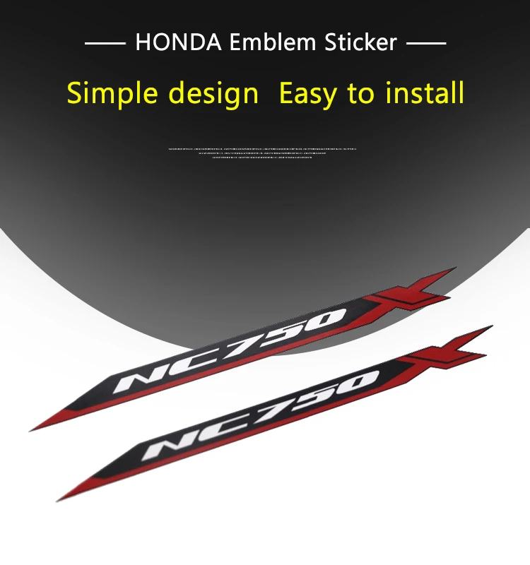 KODASKIN Motorcycle 2D Emblem Sticker Decal for Honda NC750X 2021 2020 accessories