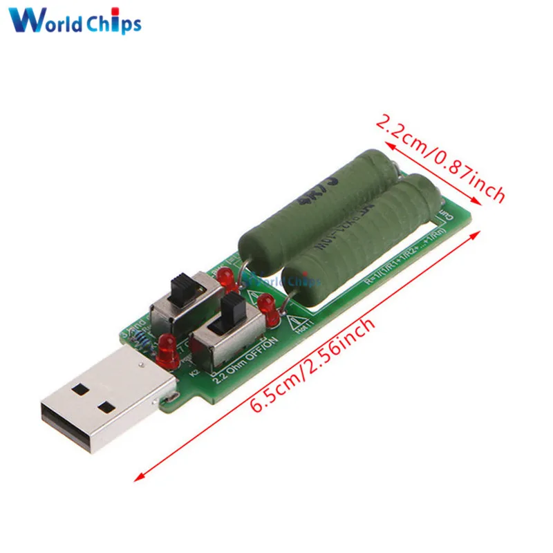 Resistor USB dc Electronic Load Adjustable Switch 3 Current 5V 1A/2A/3A Battery Capacity Discharge Voltage Tester Resistance Hot